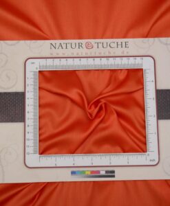 Bio Baumwollsatin orange