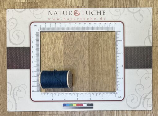 Nähgarn NM 16/2 auf Holzspule (indigomittelblau) – Bild 2
