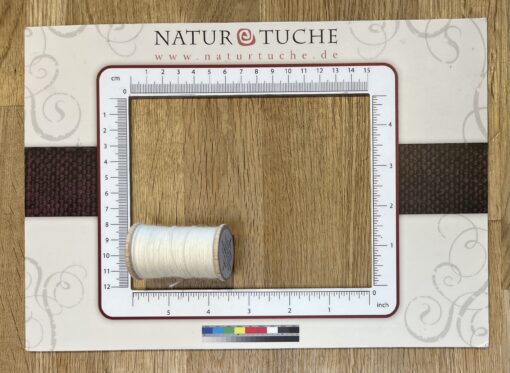 Nähgarn NM 16/2 auf Holzspule (natur) – Bild 2