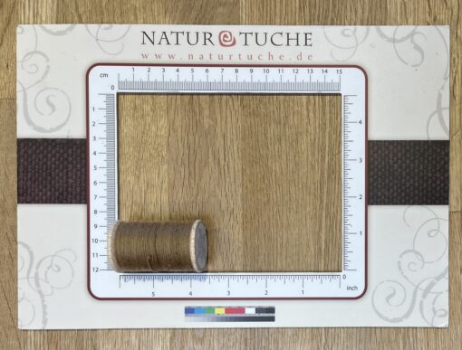 Nähgarn NM 16/2 auf Holzspule (walnusshellbraun) – Bild 2