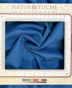 twill woven Wool (light weight) indigo-capri blue