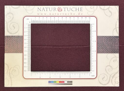 twill woven Wool (light weight) Bordeaux red - Image 2