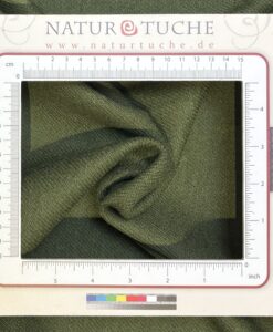 twill woven Wool (medium weight) Birch, dark green