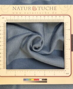 twill woven Wool (medium weight) indigo light blue
