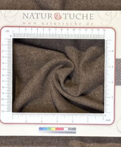 milled twill wool (lightweight) natural dark brown